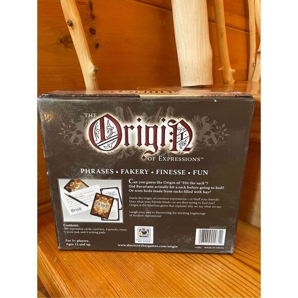 ORIGIN OF EXPRESSIONS Phrases Fakery Finesse Fun 2008  Board Game New Open Box. - Picture 2 of 3